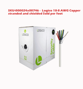 SKU-000024b00746 - Logico 18-8 AWG Copper stranded and shielded Brand is Logico MSRP is 0.32 Sale Price is 0.29 Sold per foot