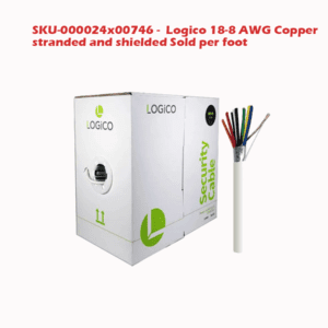 SKU-000024b00746 - Logico 18-8 AWG Copper stranded and shielded Brand is Logico MSRP is 0.32 Sale Price is 0.29 Sold per foot