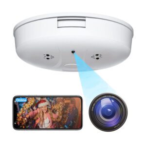 SKU-003999a00719 - Mayycinco Spy Camera Hidden Camera Smoke Detector WiFi 1080P Small Cameras Nanny Cam with Motion Detection,Indoor Camera for Home Security Camera No Audio - Amazon Link Mayycinco ASIN_B0CQRKJ7XX