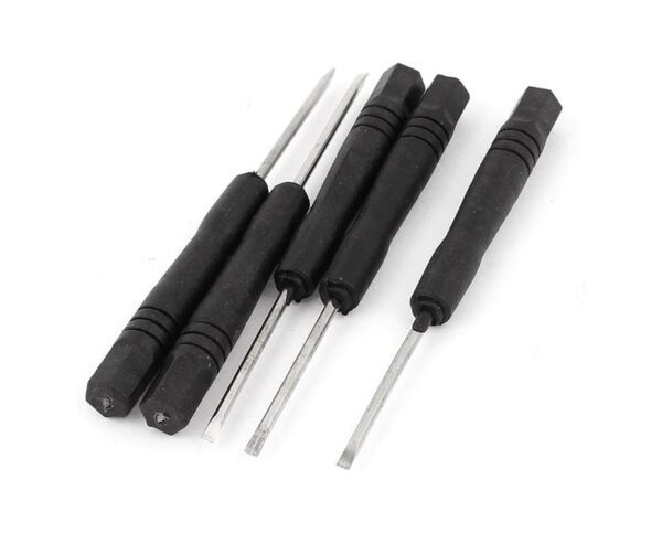 SKU-000133m00652 - Uxcell 5pcs 2mm Magnetic Tip Mini Flat Head Slotted Screwdriver - Amazon Link Uxcell ASIN_B00W1935VY