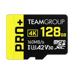 SKU-001199k00675 - TEAMGROUP A2 Pro Plus Card 128GB Micro SDXC UHS-I U3 A2 V30, Gaming Devices, Tablets, Smartphones, 4K Shooting, with Adapter TPPMSDX128GIA2V3003 - Amazon Link ASIN_‎B0BV6Q4Y9Z