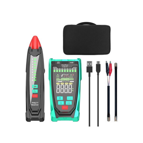 SKU-004999x00654 - Mastfuyi Network Cable Tester Shielded Line Finder Rechargeable Cable Tracer with Probe Tone Multi-Function Wire Tracer Ethernet LAN Network Cat5 Cat6 Cat7 Cable Maintenance Organizer, Telephone Line Test - Amazon Link Mastfuyi ASIN_B0C74GFX22